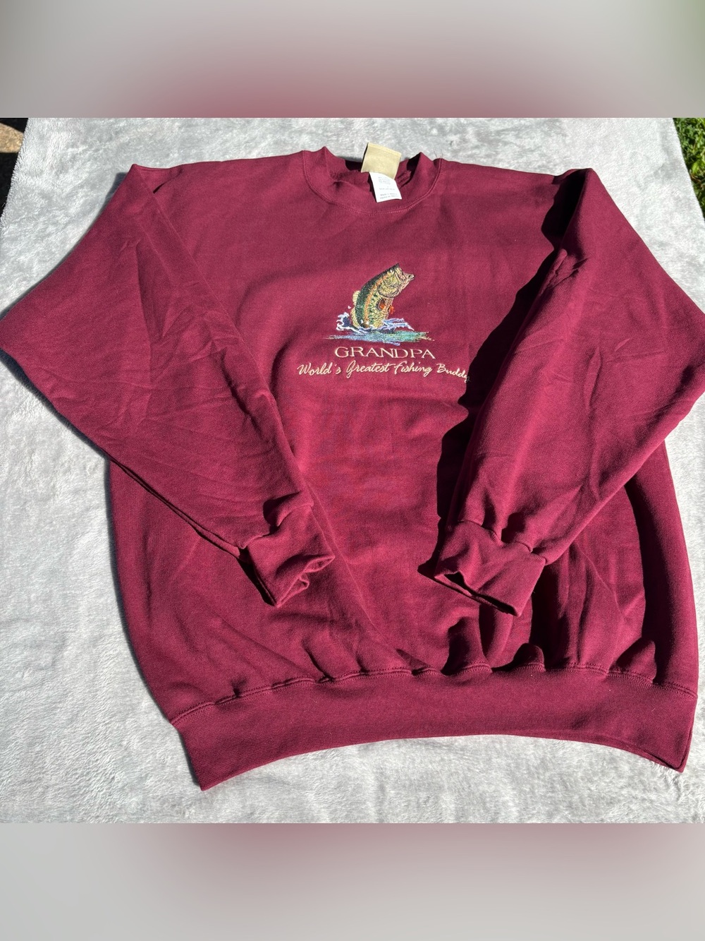 Vintage - Field & Stream Mens size large sweatshirt crewneck Grandpa Embroidered